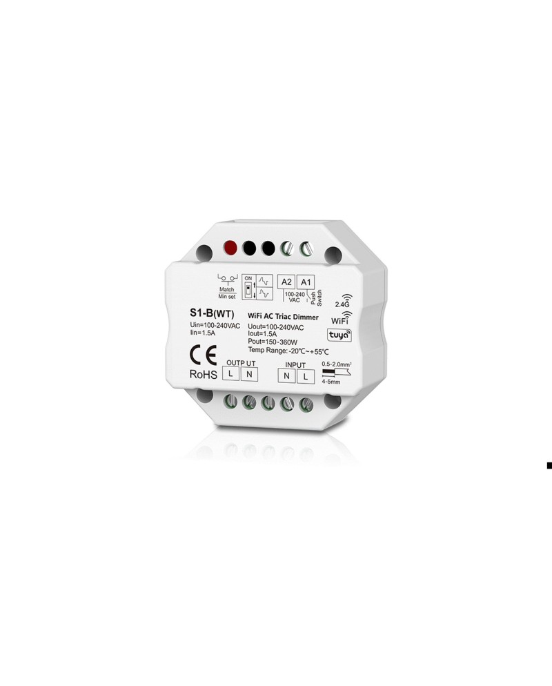 PASTILLA TRIAC  S1-B(WT) PULSADOR + RF + TUYA